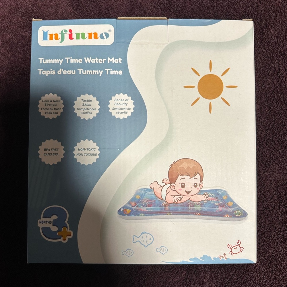 Infantino Tummy Time Water Mat - Blue